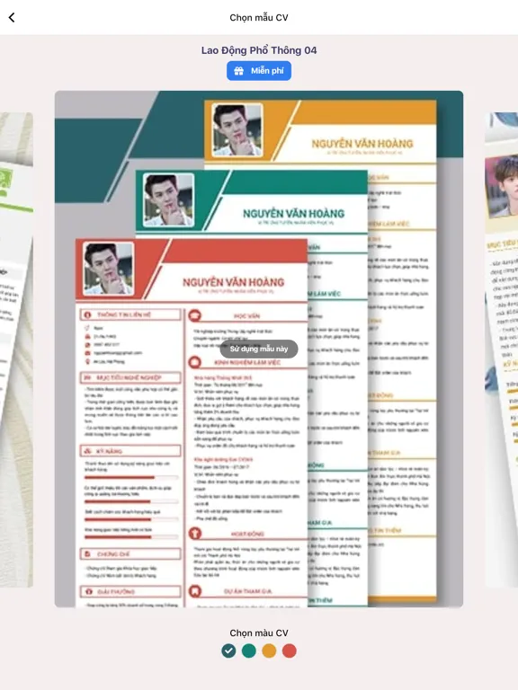 CV365 - Tạo CV online đẹp iPad 应用截图