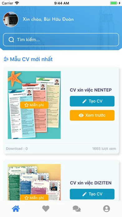 CV365 - Tạo CV online đẹp应用截图