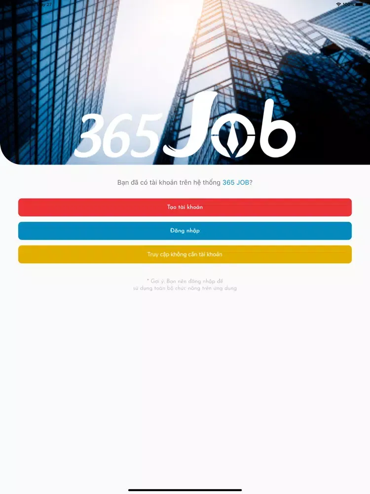 365 Job - Tìm việc làm online iPad  스크린샷