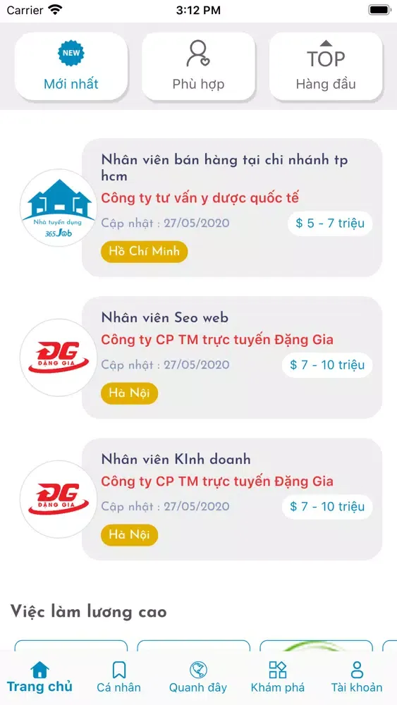 365 Job - Tìm việc làm online 스크린샷