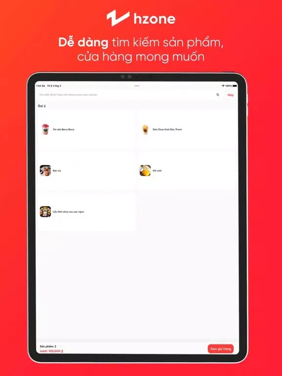 Capturas de tela do Hzone iPad 