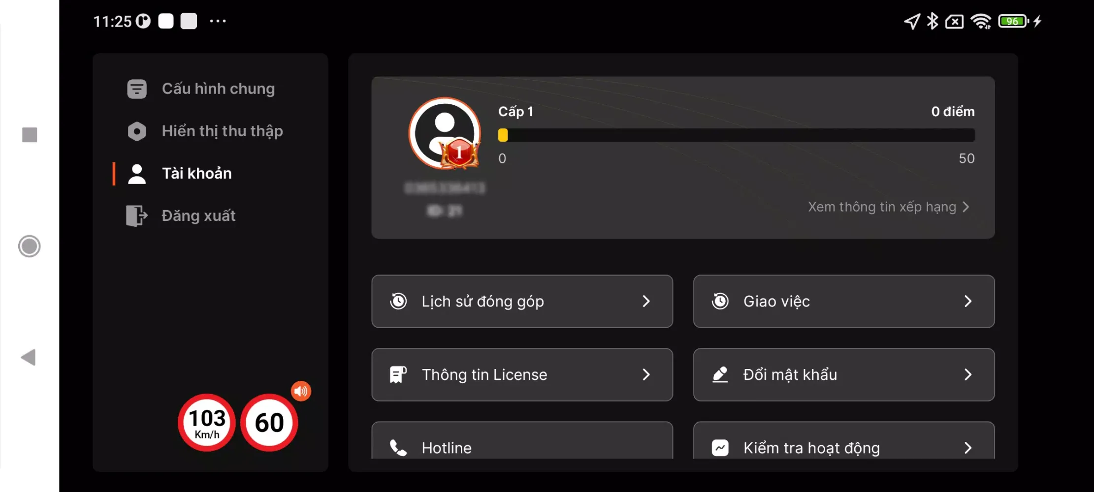 Screenshot di GSpeed