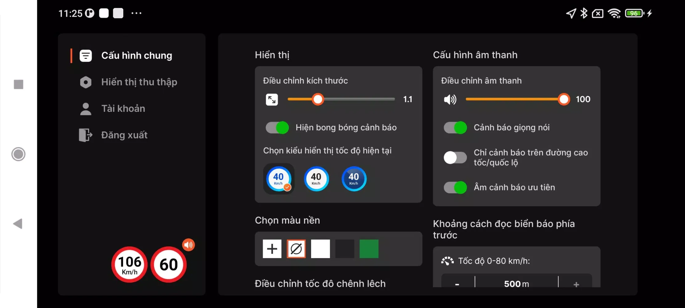 Screenshot di GSpeed