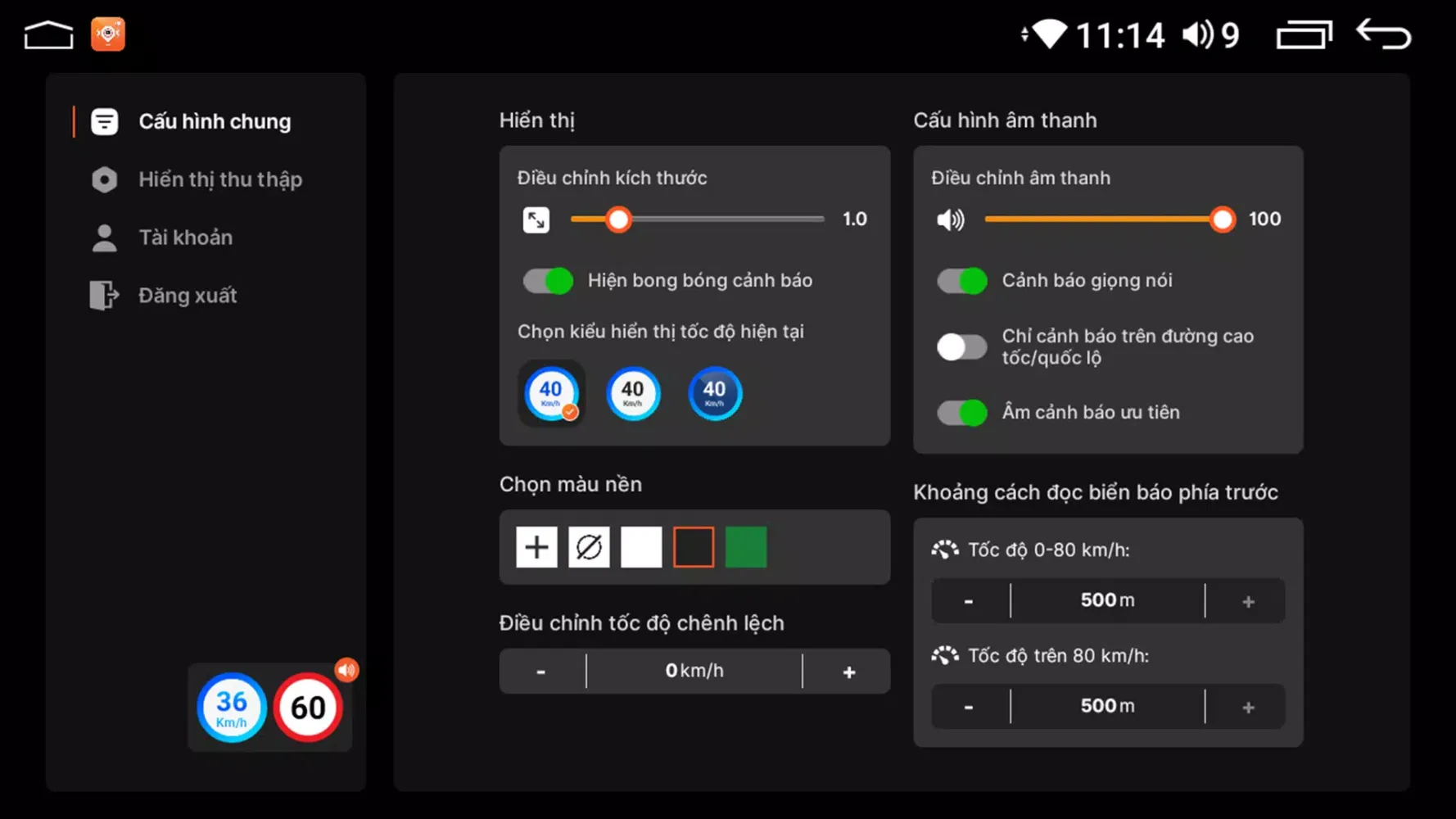 Screenshot di GSpeed