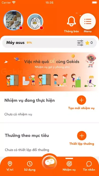 Скриншоты GoKids Parent iTel