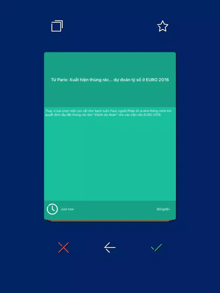 Ảnh chụp màn hình của Euro 2016 - Tin nhanh Euro! iPad 