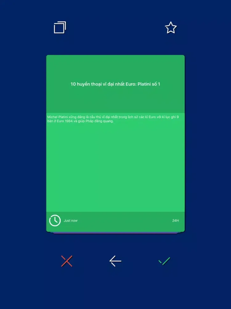 Ảnh chụp màn hình của Euro 2016 - Tin nhanh Euro! iPad 