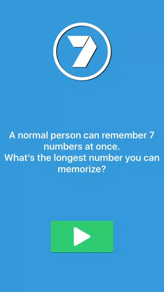 Memorize - What's the longest number you can remember? 스크린샷