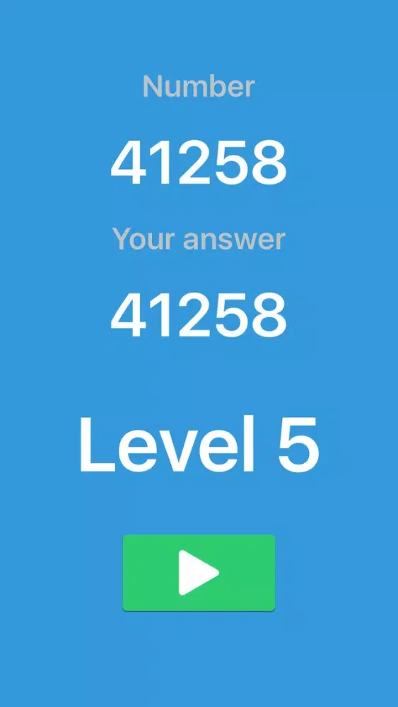 Memorize - What's the longest number you can remember? 스크린샷