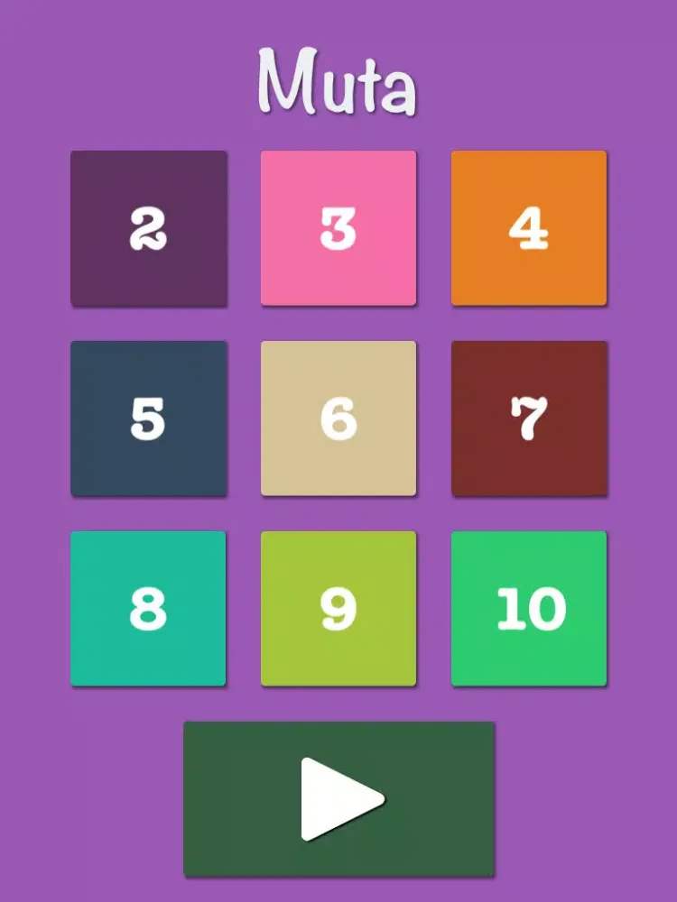 Muta - Multiplication Table Game iPad  Screenshots