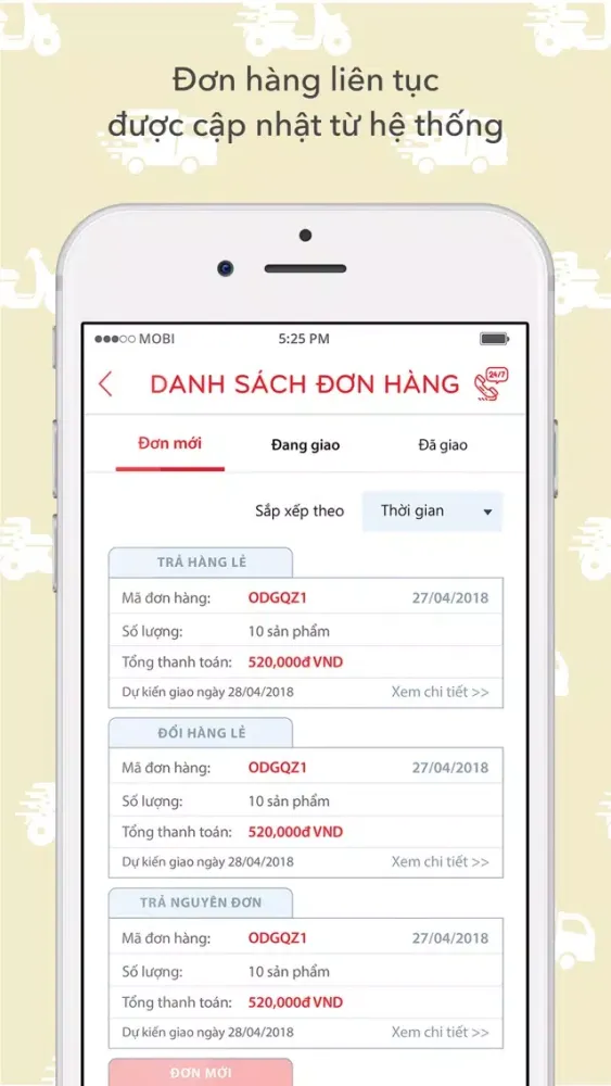 Tangkapan layar KIDO Shipper