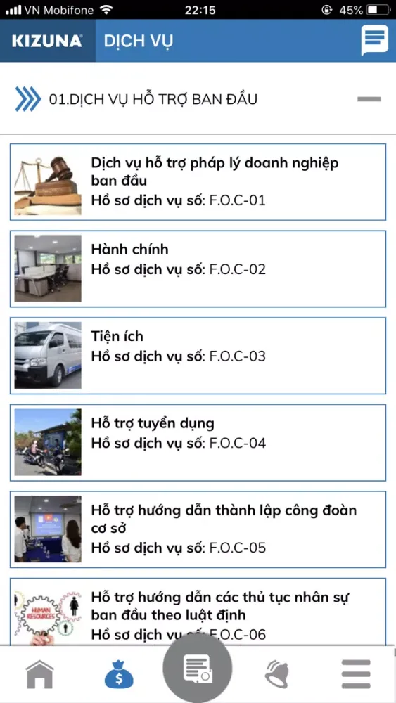Tangkapan layar KIZUNA Serviced Factory