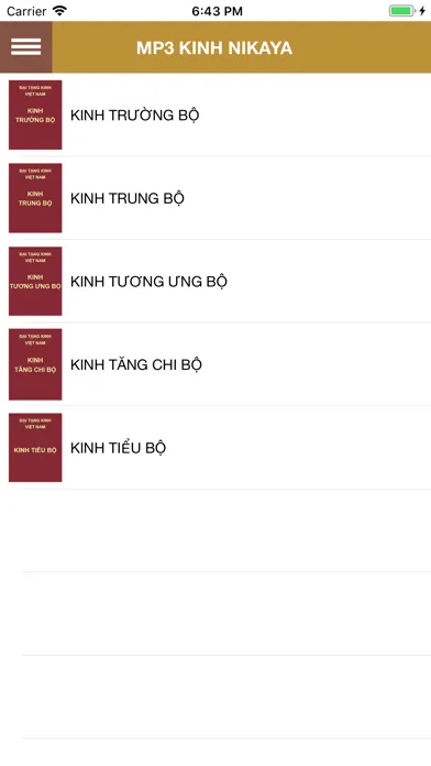 Tangkapan skrin Kinh NIKAYA Phân Loại
