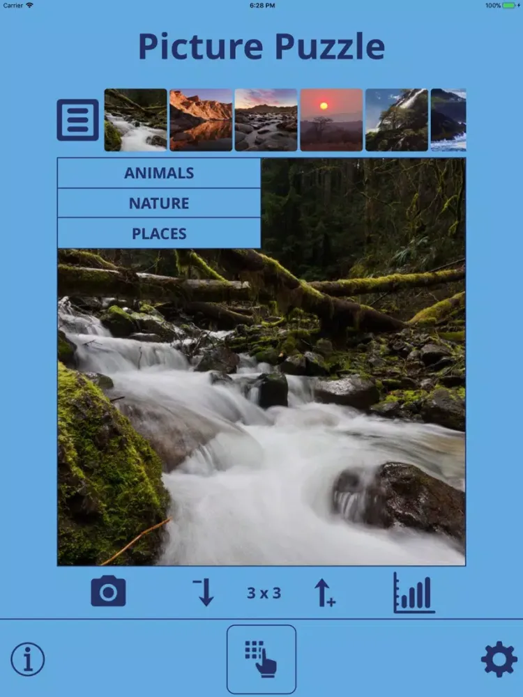 Picture Puzzle Game iPad  Screenshots