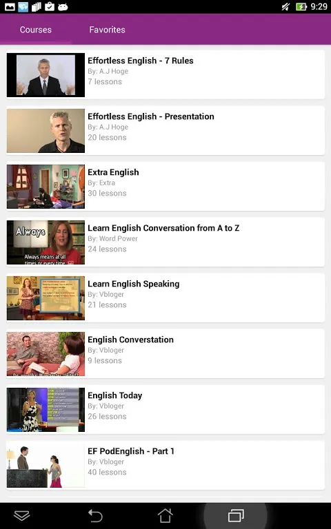 English Conversation Screenshots