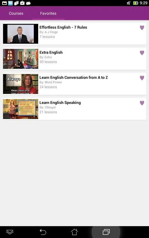 English Conversation Screenshots