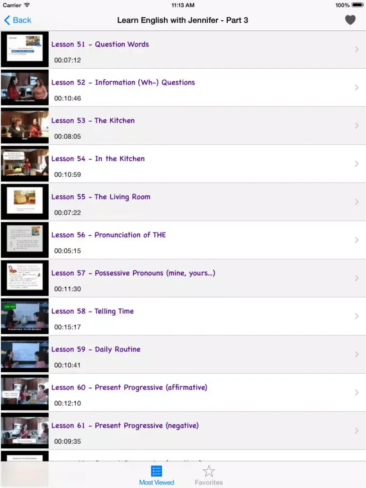 English Conversation Courses: Funny English Videos iPad  スクリーンショット