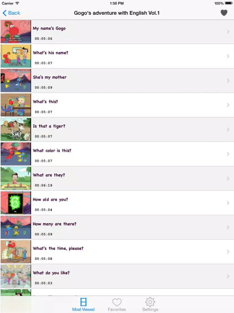 English Conversation Courses for Kids: Learn Vocabulary iPad  स्क्रीनशॉट