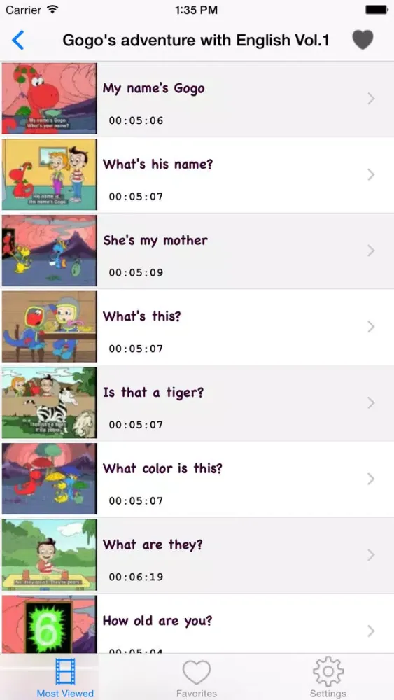 English Conversation Courses for Kids: Learn Vocabulary स्क्रीनशॉट