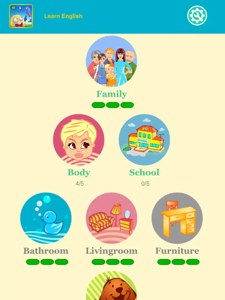 Capturas de pantalla de Learn English Vocabulary: funny puzzle games iPad 