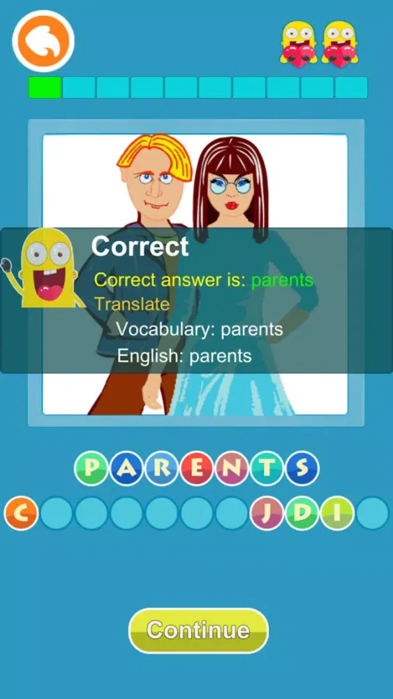 Capturas de pantalla de Learn English Vocabulary: funny puzzle games
