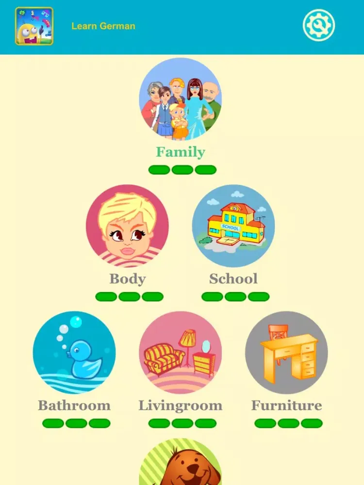 Tangkapan skrin German Vocabulary: funny puzzle games iPad 
