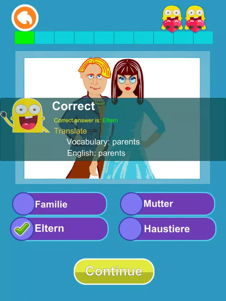 Tangkapan skrin German Vocabulary: funny puzzle games iPad 