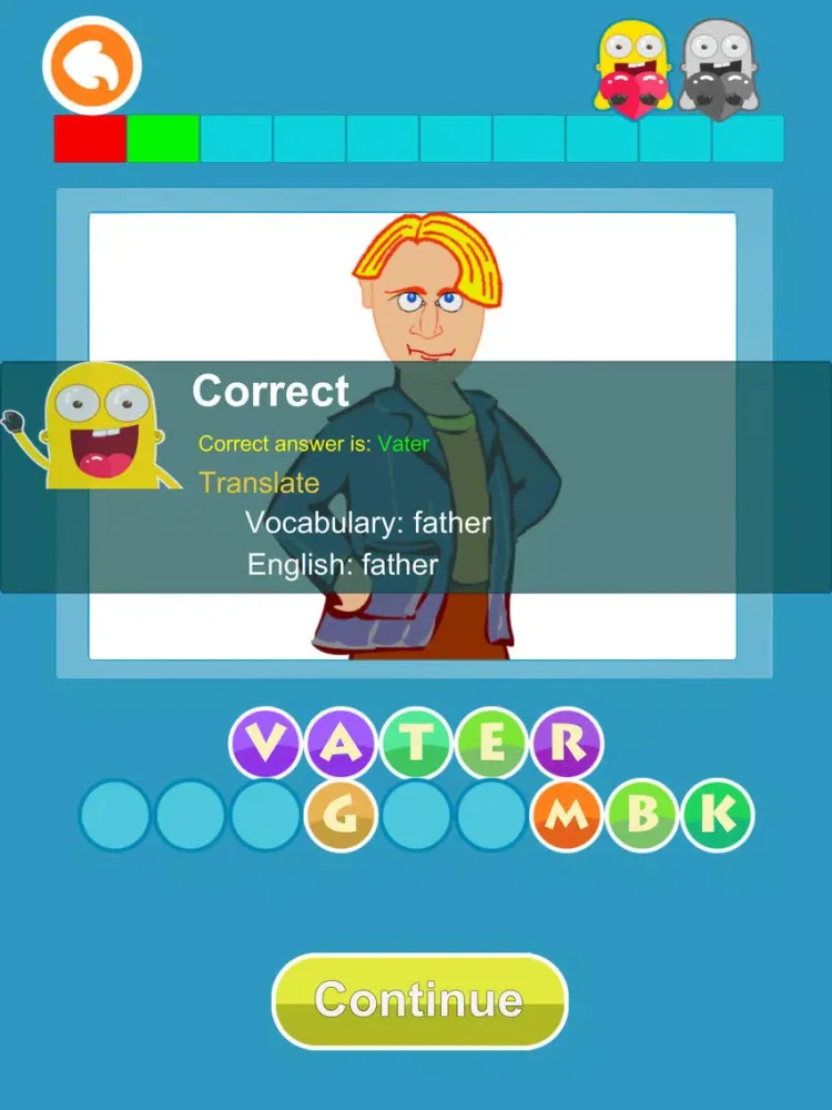 Tangkapan skrin German Vocabulary: funny puzzle games iPad 
