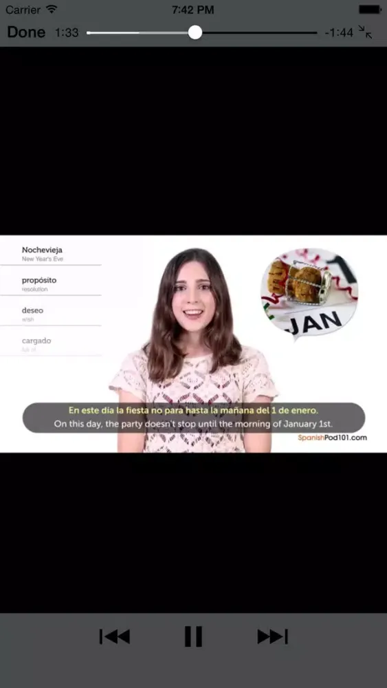 Capturas de pantalla de Spanish Conversation Courses: Funny Videos