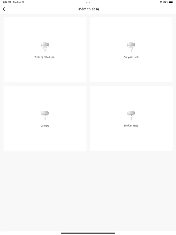 Tangkapan layar MakiHome+ iPad 