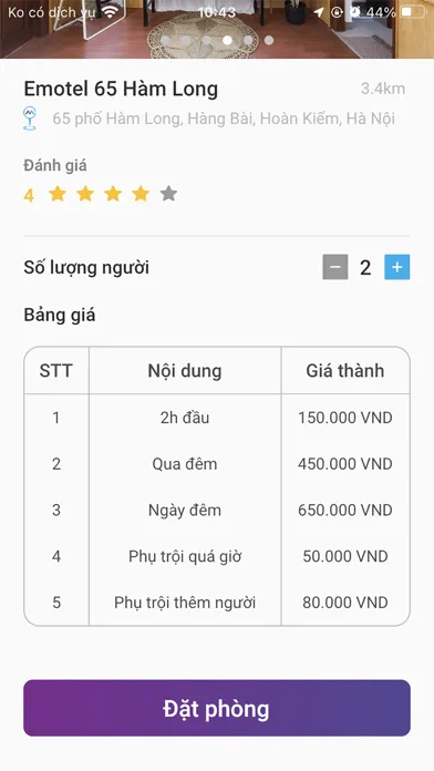 ManMo - Đặt phòng theo giờ سکرین شاٹس