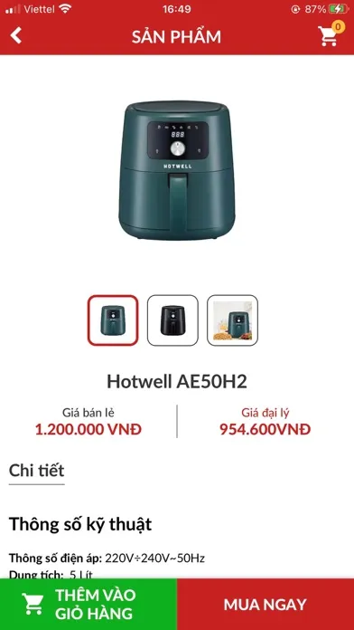 Capturas de pantalla de HotWell - Dành cho Shop