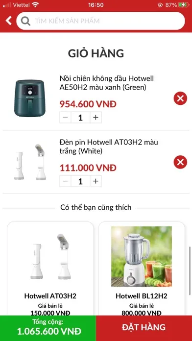 Capturas de pantalla de HotWell - Dành cho Shop