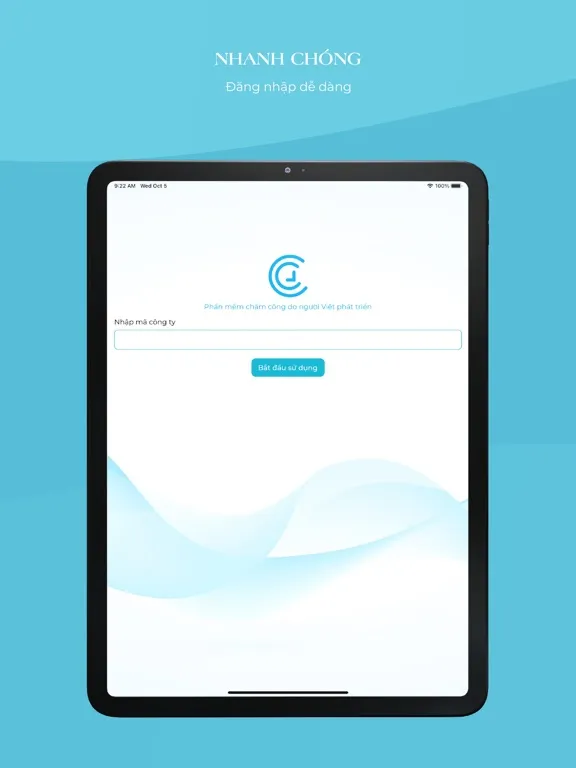 Ảnh chụp màn hình của Chấm Công iPad 
