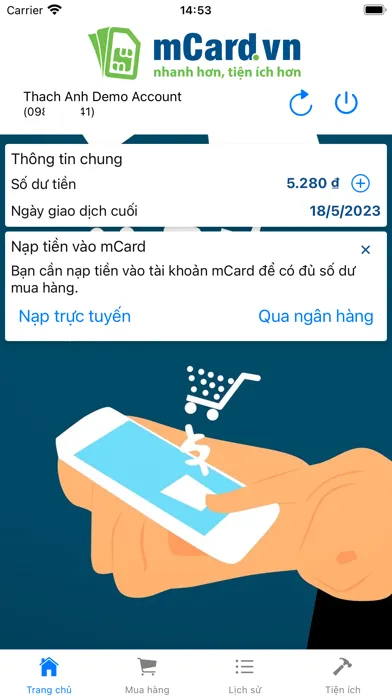 mCard.vn Ekran Görüntüleri