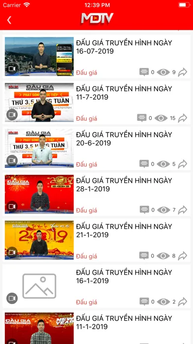 Captures d'écran de MDTVgo