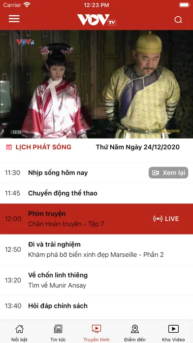 Zrzuty ekranu VOVTV