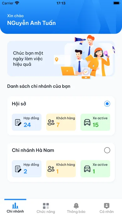 Captures d'écran de CarVip - Quản lý cho thuê xe