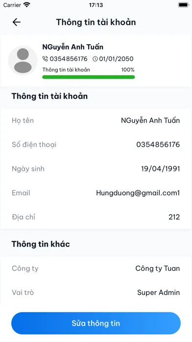 Captures d'écran de CarVip - Quản lý cho thuê xe