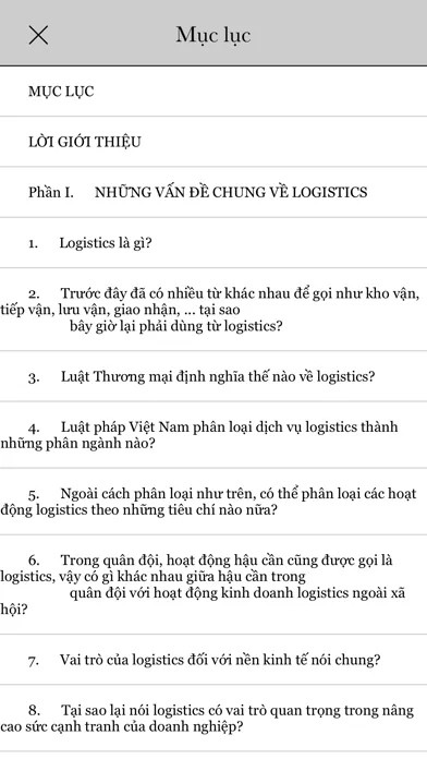 Hỏi Đáp Logistic ebook Screenshots