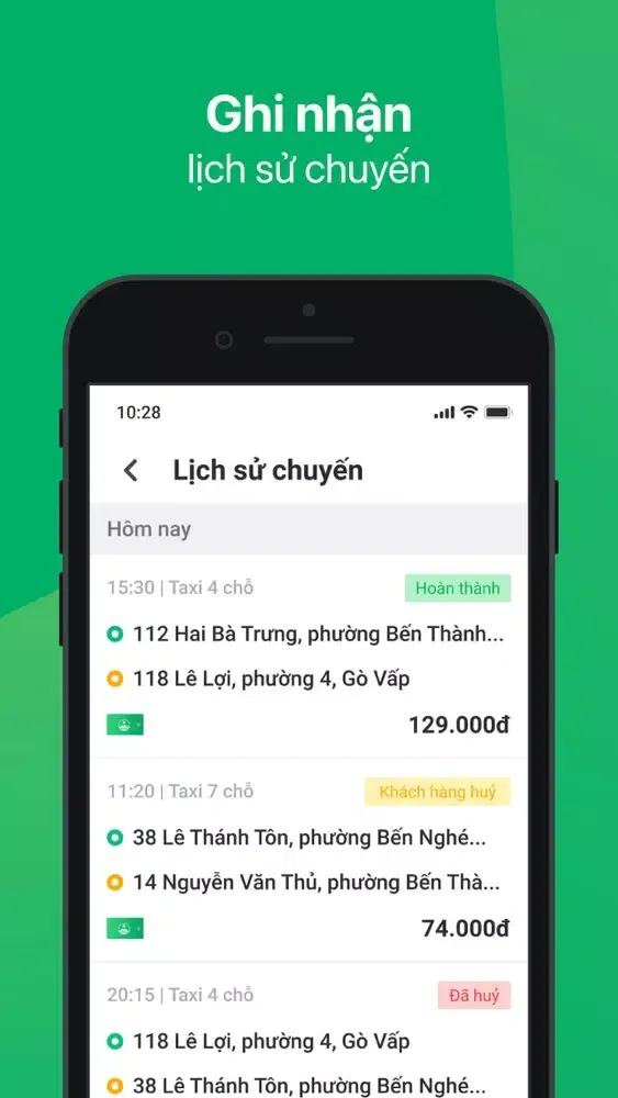 Tangkapan layar Mai Linh Driver Care 2