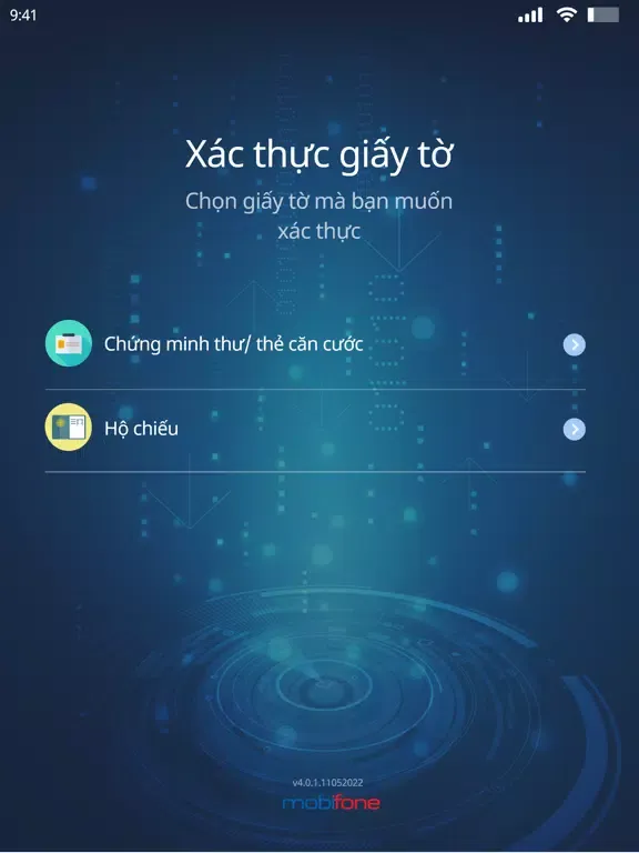 MobiFone eKYC iPad 應用截圖