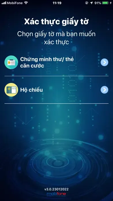 MobiFone eKYC應用截圖