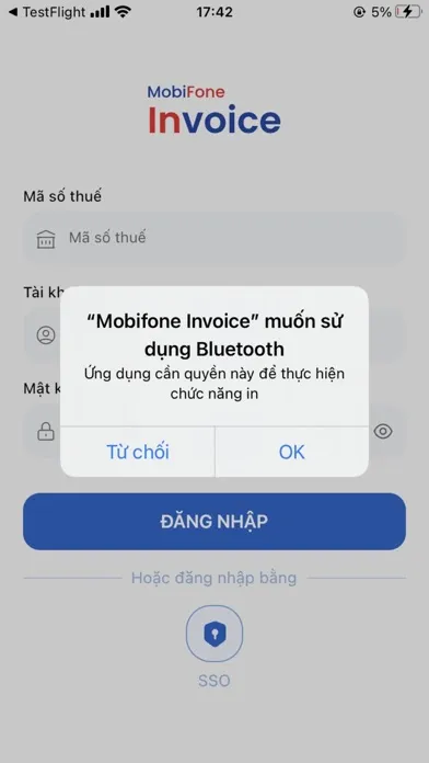 MobiFone Invoice 스크린샷