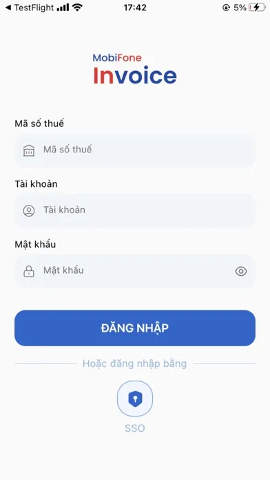 MobiFone Invoice 스크린샷