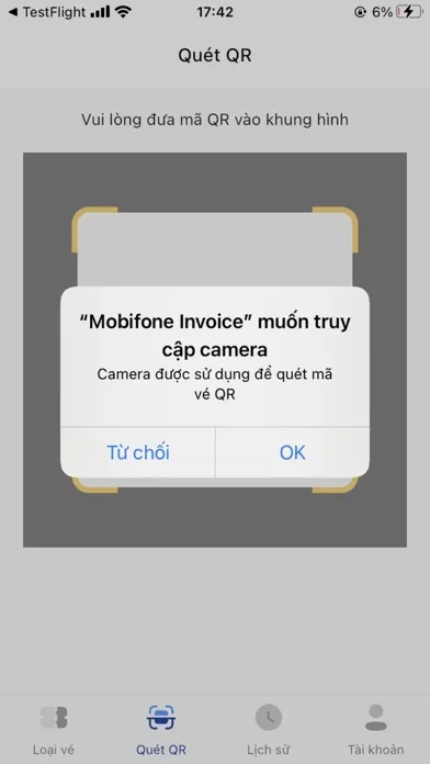 MobiFone Invoice 스크린샷