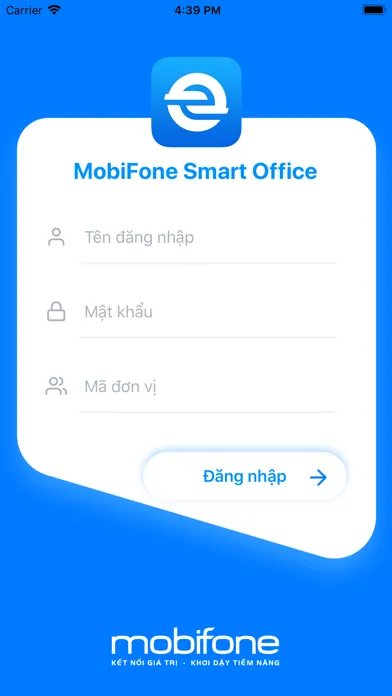 Tangkapan skrin MobiFone Smart Office