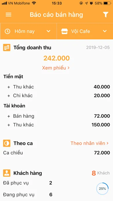 Tangkapan skrin PosApp - Report