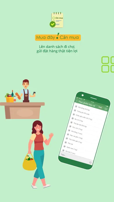 Ảnh chụp màn hình của Danh Sách Đi Chợ - Mua đây!