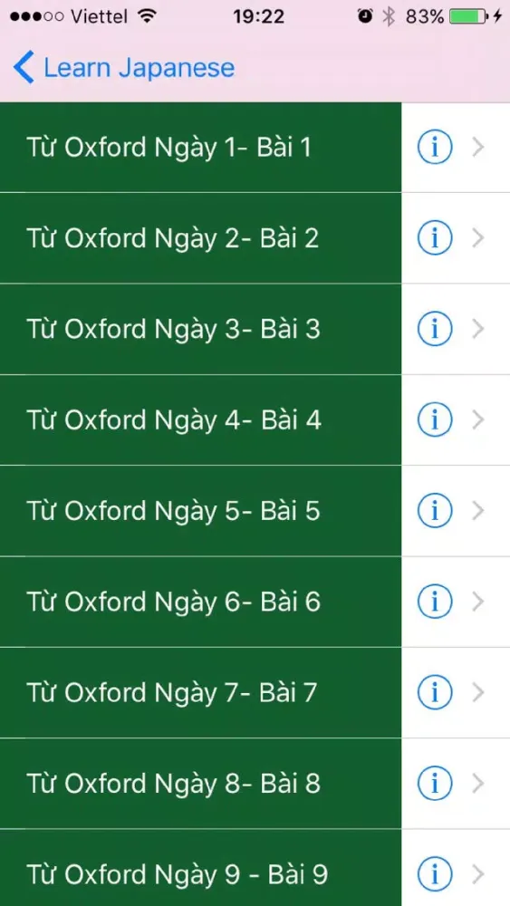 Hoc 3000 tu tieng Anh Oxford cấp tốc Ekran Görüntüleri
